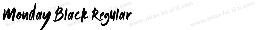 Monday Black Regular字体转换